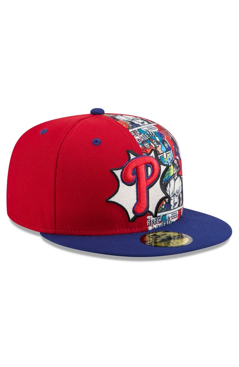 New Era Men's New Era Red/Royal Philadelphia Phillies 2025 MLB Diamond Hero Edition 59FIFTY Fitted Hat, Alternate, color, Red