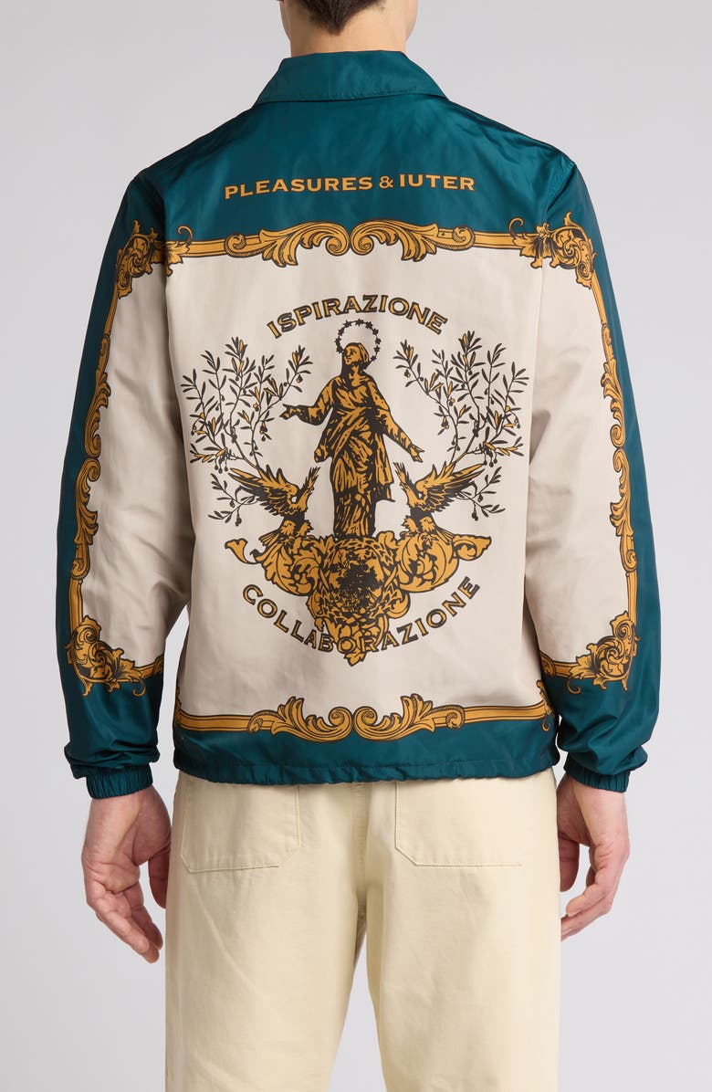 PLEASURES Lorenzo Satin Coach's Jacket, Alternate, color, 