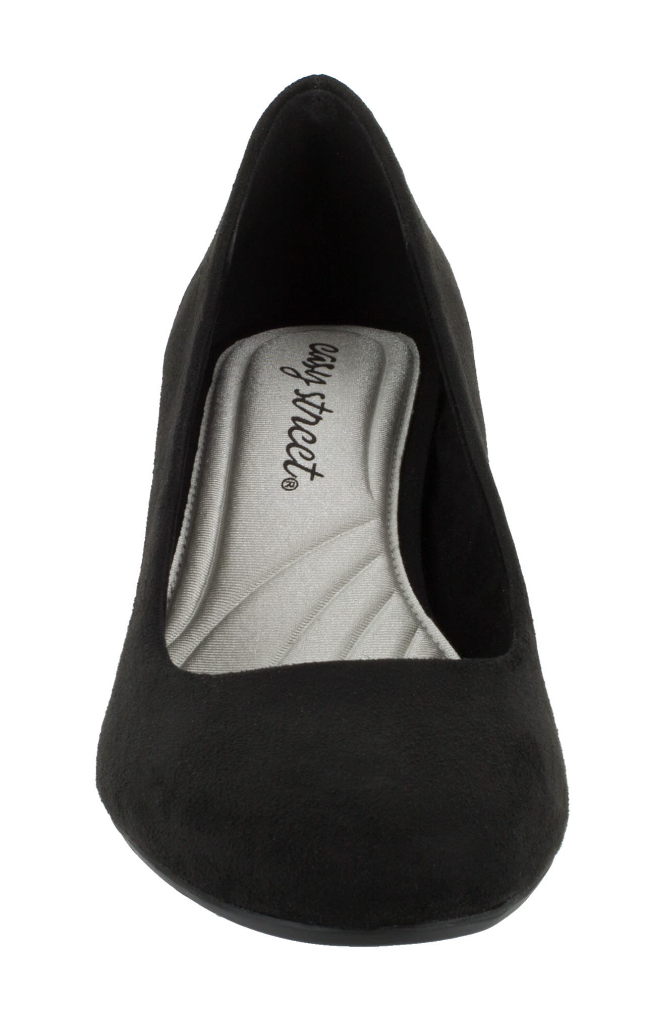 EASY STREET Proper Block Heel Pump - Multiple Widths Available, Alternate, color, Black Super Suede