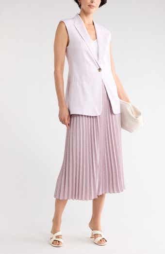 Classic Fit Linen Blend Vest