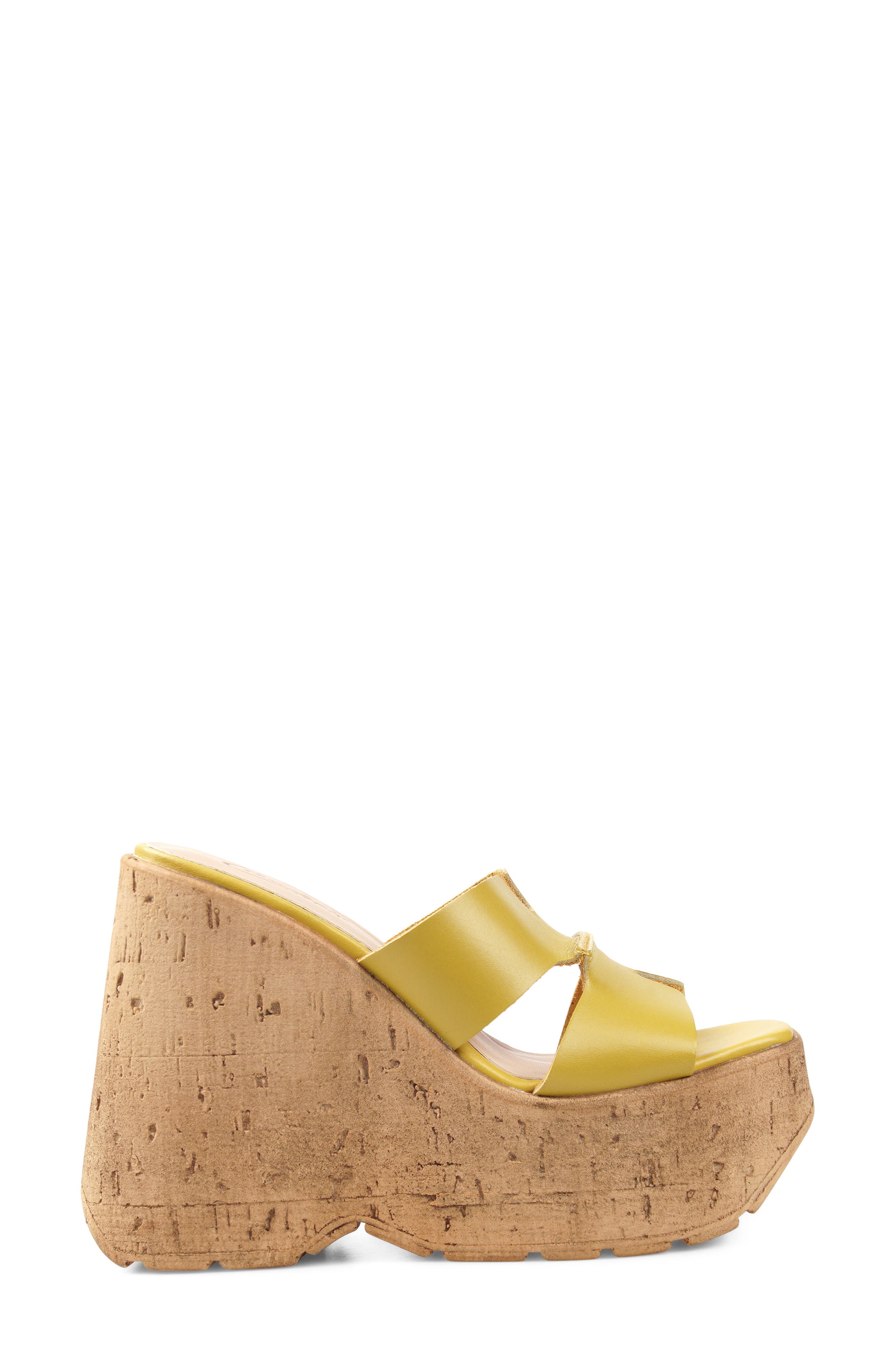Marabelle Platform Wedge Slide Sandal, Alternate, color, GINGER LEATHER