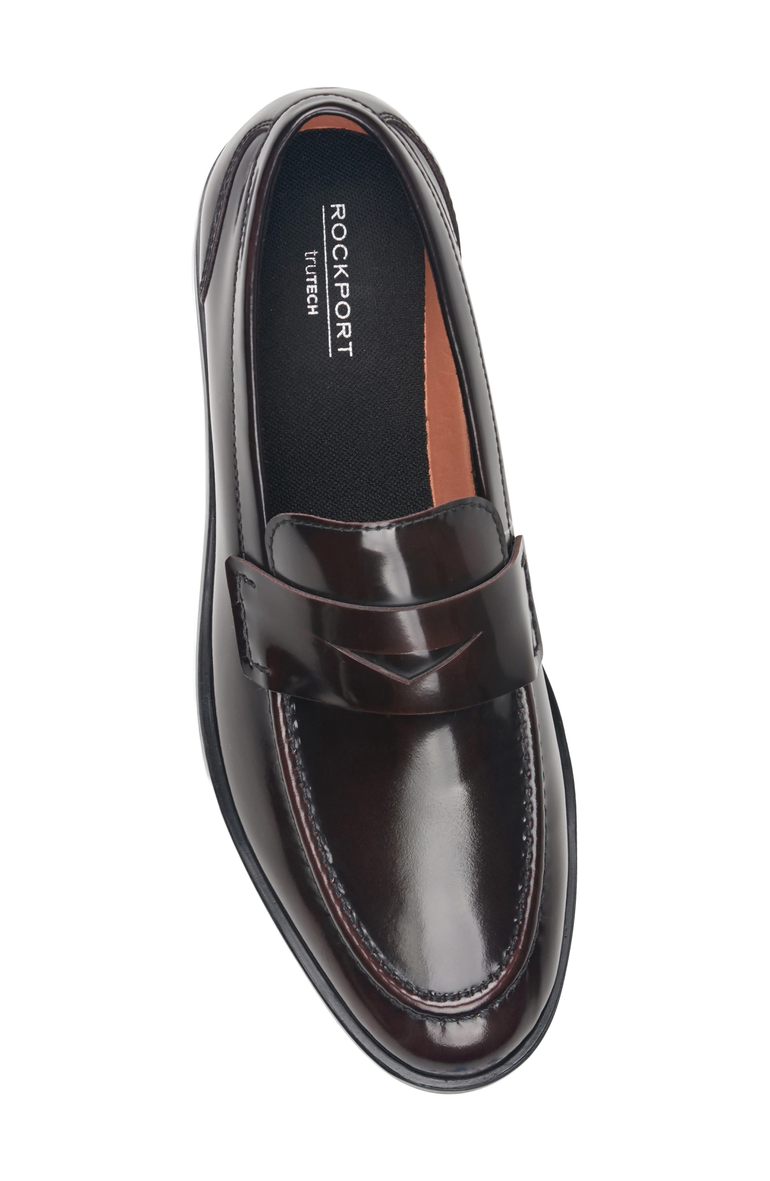 Soren Penny Loafer, Alternate, color, DARK BURGUNDY LEATHER