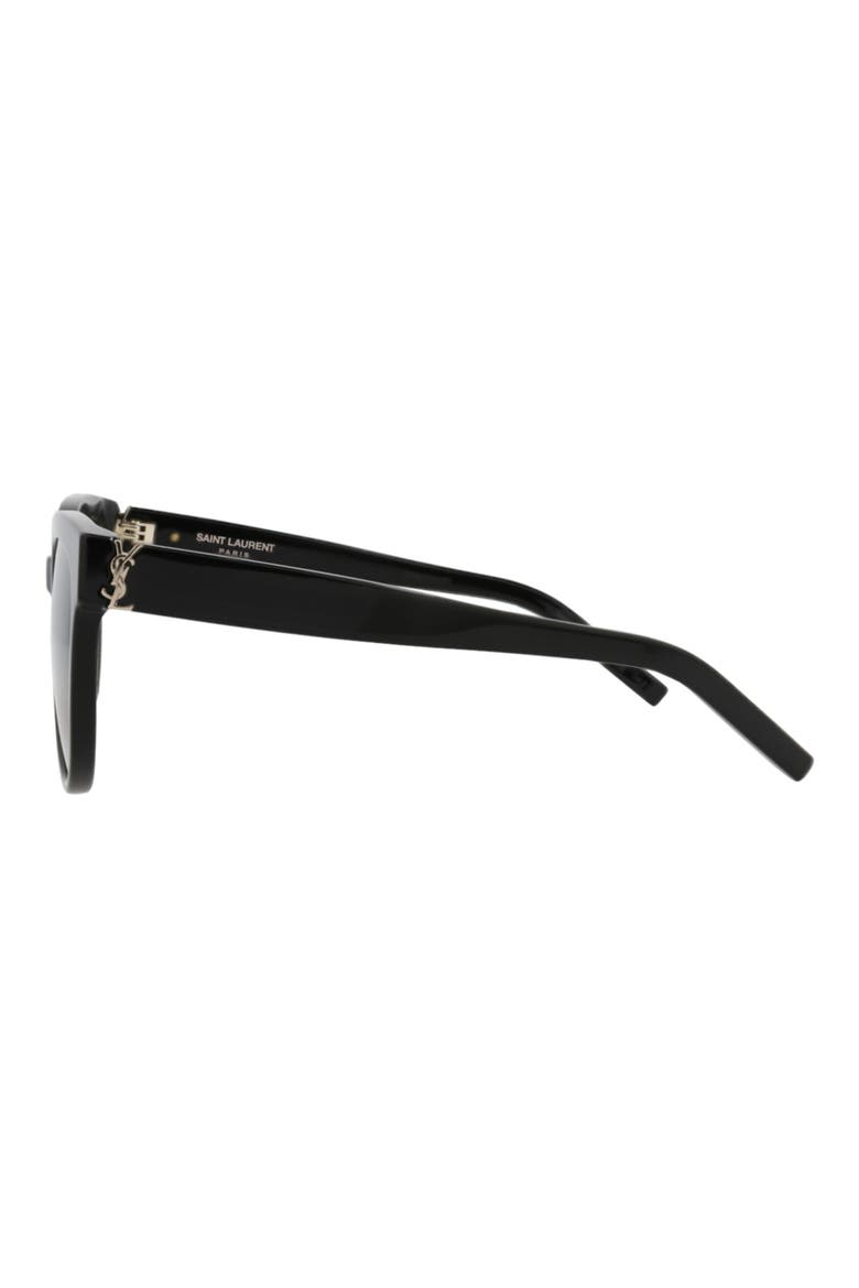 54mm Cat Eye Sunglasses, Alternate, color, BLACK BLACK GREY