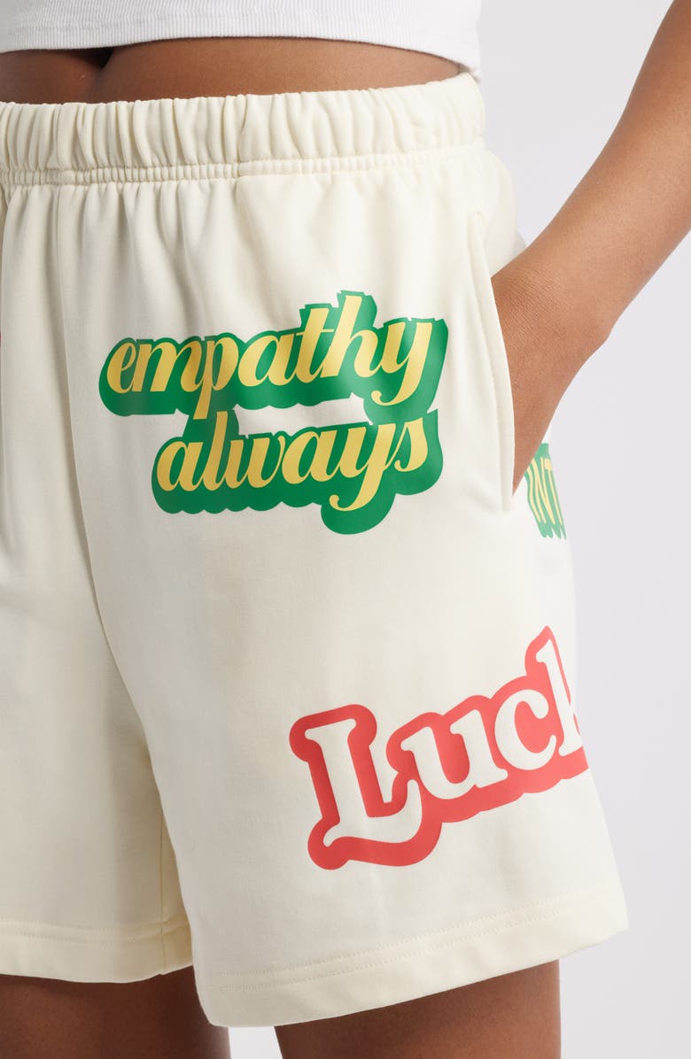 THE MAYFAIR GROUP Affirmations Sweat Shorts, Alternate, color, Cream