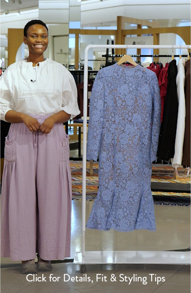 Juliette Long Sleeve Lace Cocktail Dress, sales video thumbnail