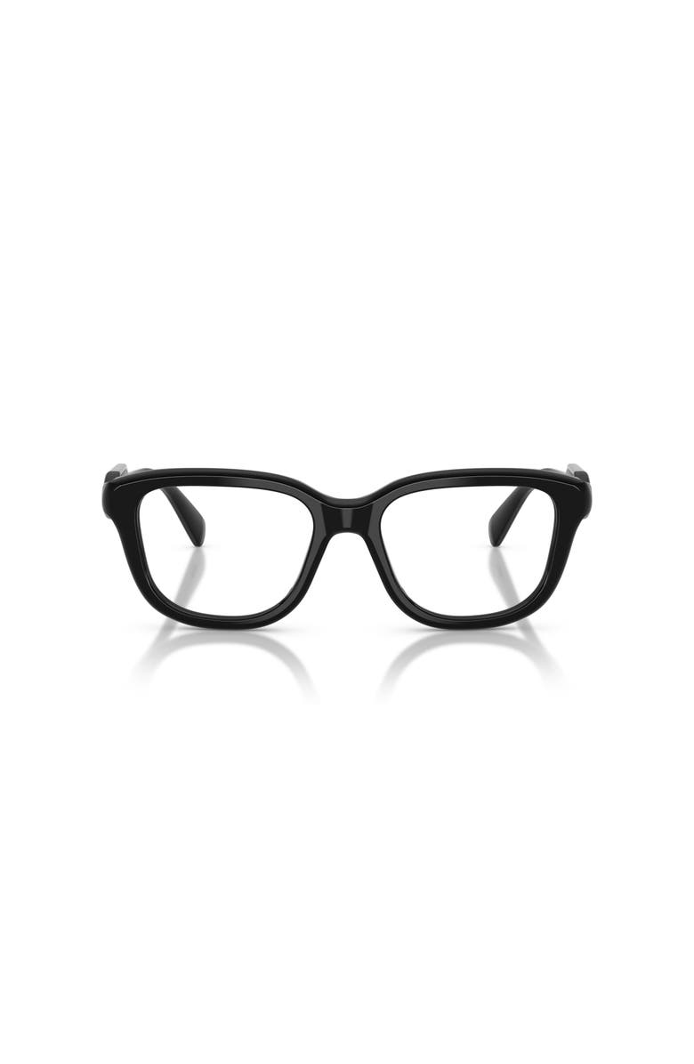 Miu Miu 51mm Rectangle optical glasses, Alternate, color, Black