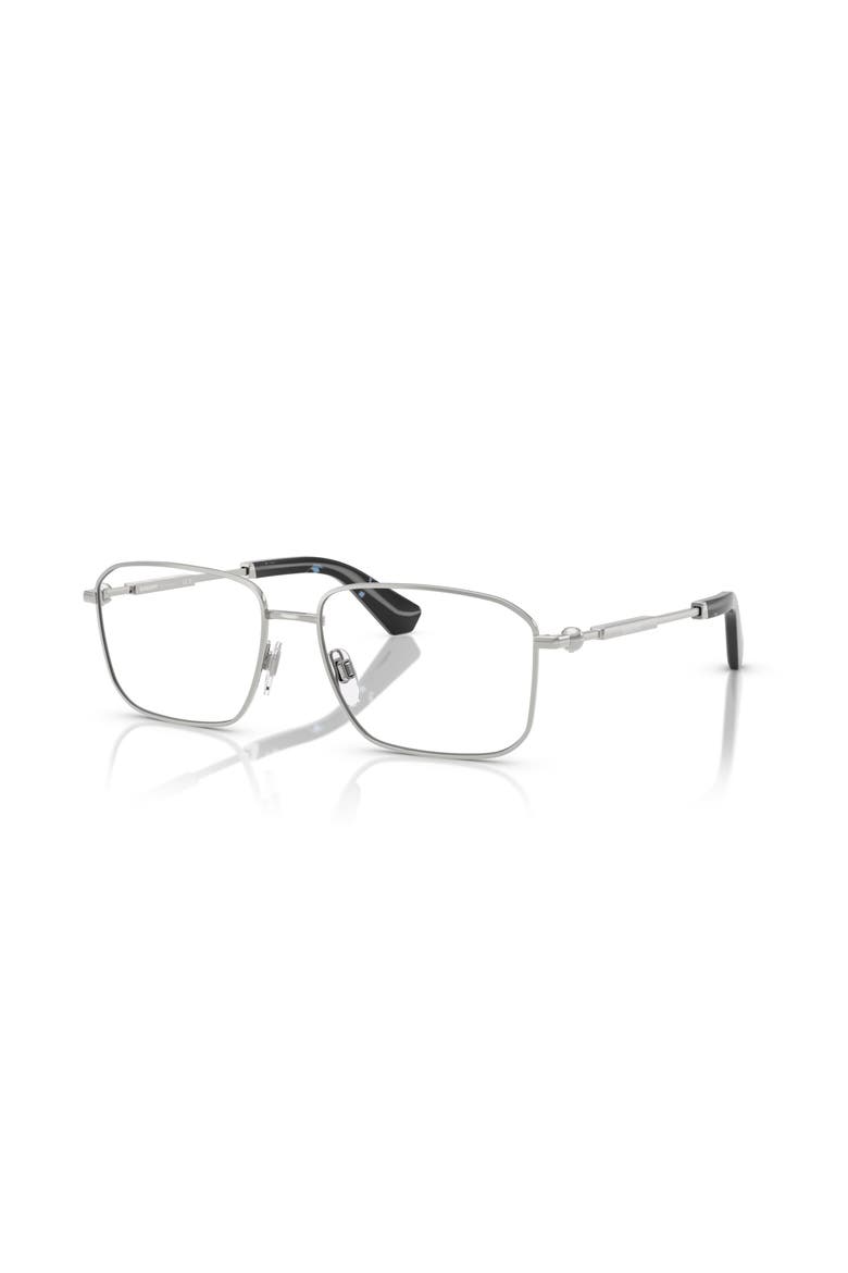 54mm Rectangle optical glasses, Main, color, Silver