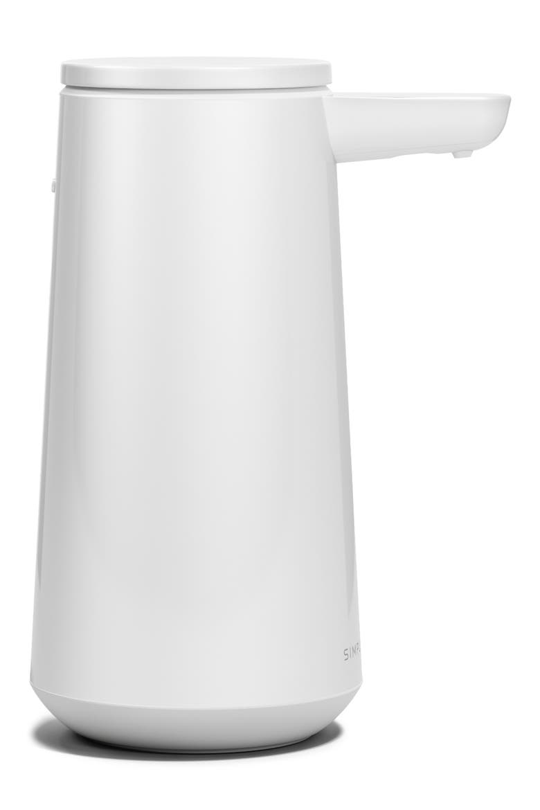 Rechargeable Sensor Pump Foam Soap Dispenser, Alternate, color, WHITE