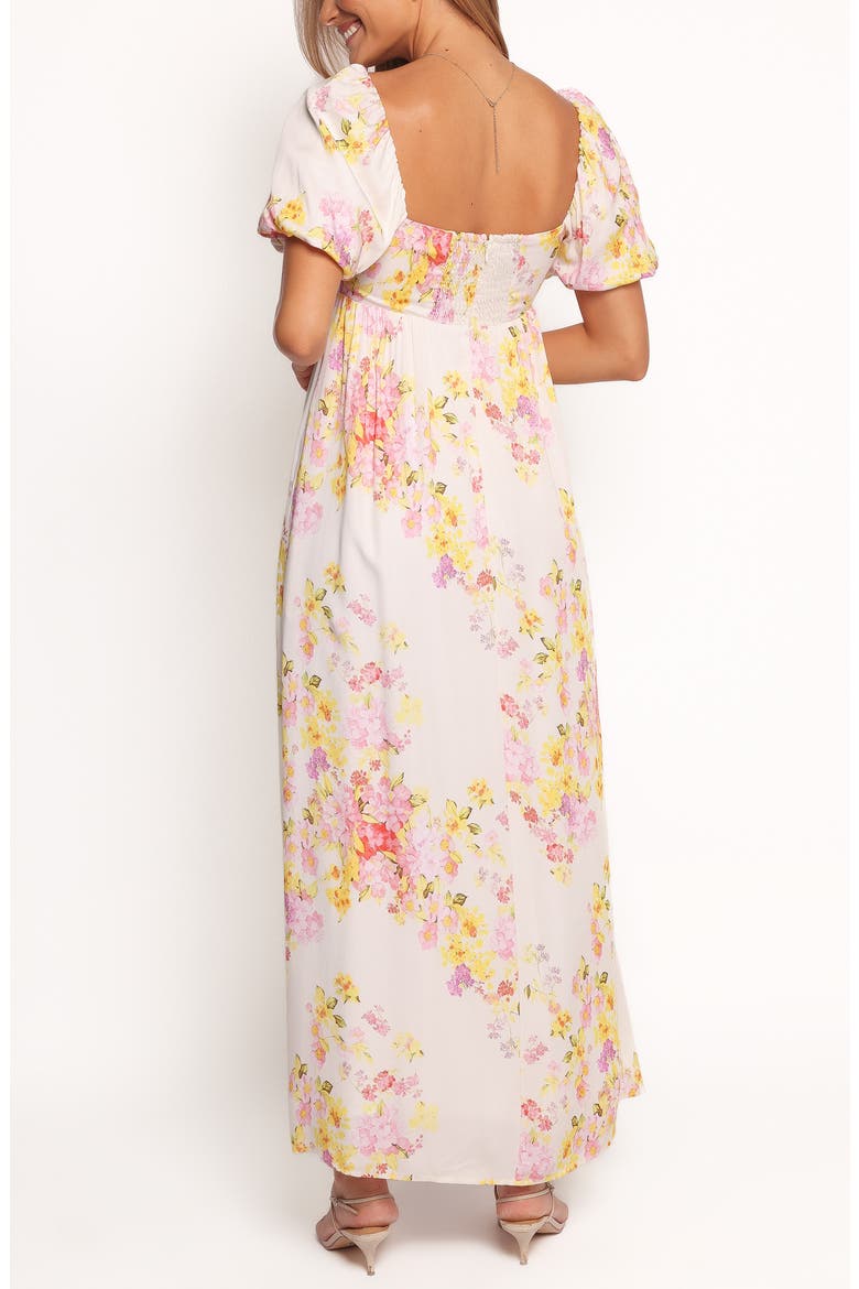 Delaney Floral Puff Sleeve Maxi Dress, Alternate, color, PINK FLORAL