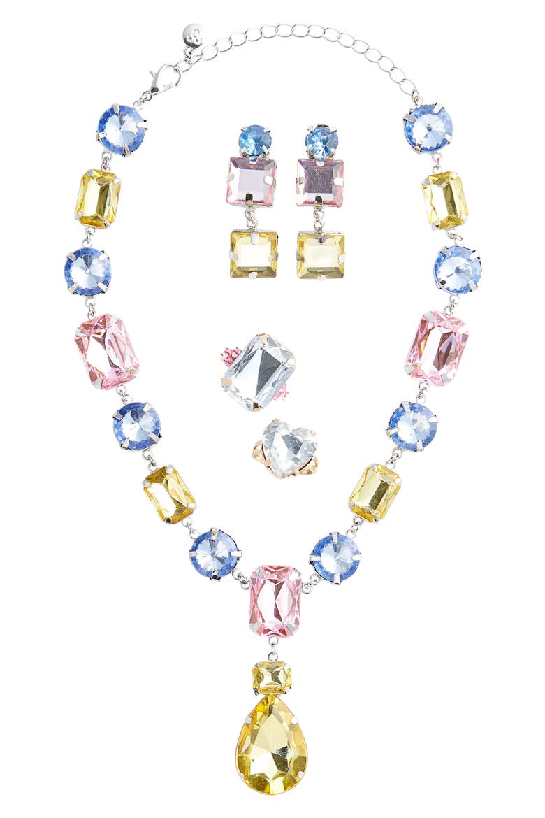Kids' Black Tie Mega Jewelry Set, Alternate, color, YELLOW