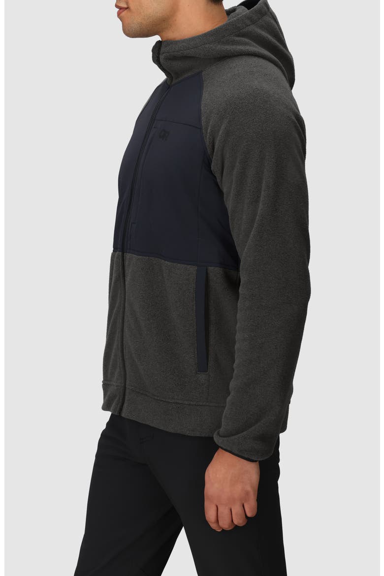 Polartec 200 Hooded Jacket, Alternate, color, GREY HEATHER