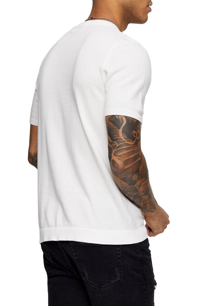 Topman Sweater Knit T-Shirt, Alternate, color,