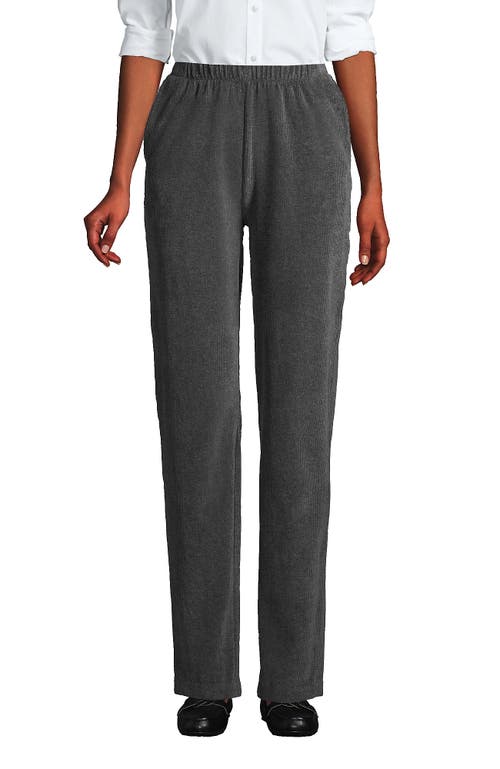 Lands' End Sport Knit High Rise Corduroy Pants in Charcoal Heather at Nordstrom, Size X-Large