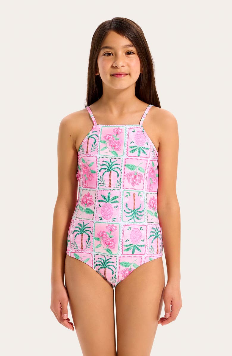 Seafolly Kids' Maldives One-Piece Swimsuit, Alternate, color, Maldives