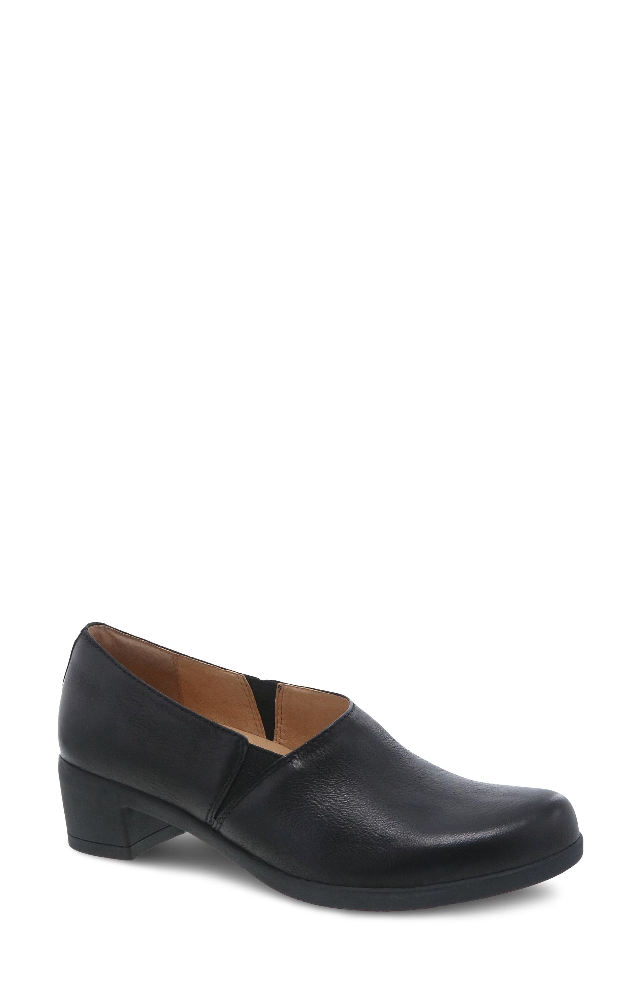 Camdyn Clog, Main, color, BLACK BURNISHED NUBUCK