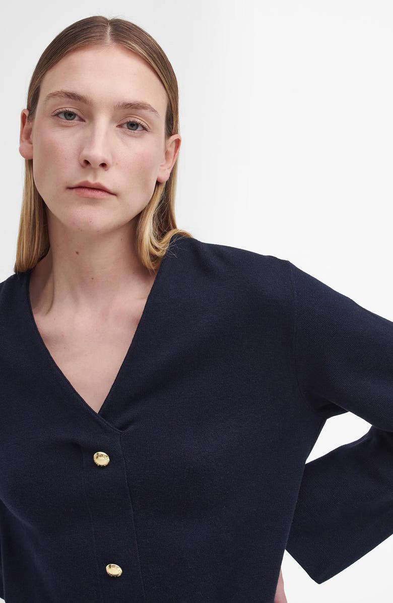 Barbour Anita Long Sleeve Sweater Dress, Alternate, color, Navy Blue