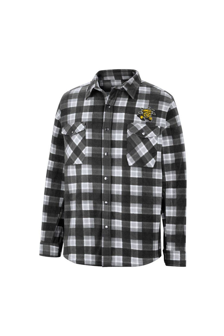 Men's Colosseum Black Wichita State Shockers Ellis Full-Snap Jacket, Alternate, color, Black