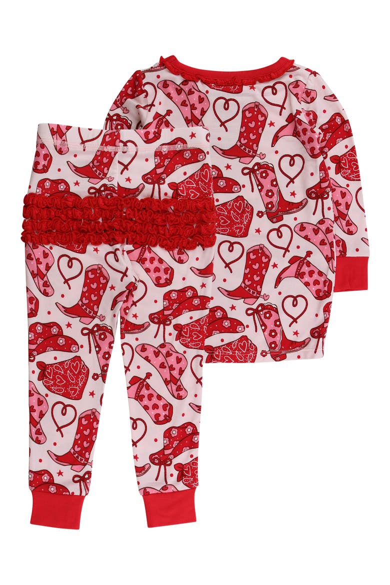 Kids' Lasso Love Two-Piece Pajamas, Alternate, color, PINK