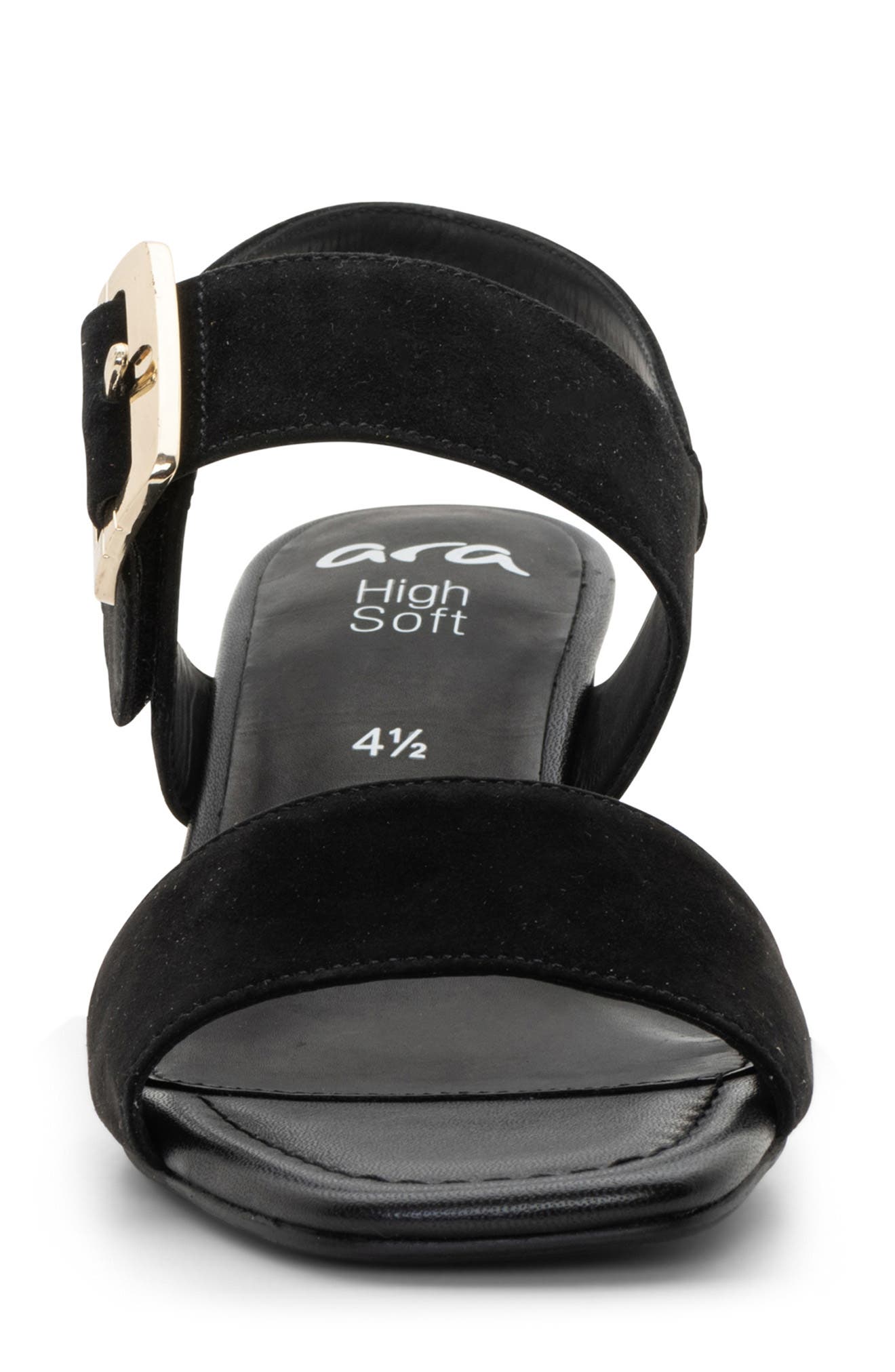 ara Bordeaux Slingback Sandal, Alternate, color, Black