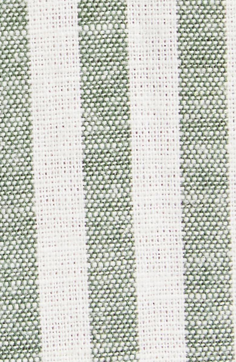 Johnny Bigg Holiday Stripe Cotton & Linen Button-Down Shirt, Alternate, color,