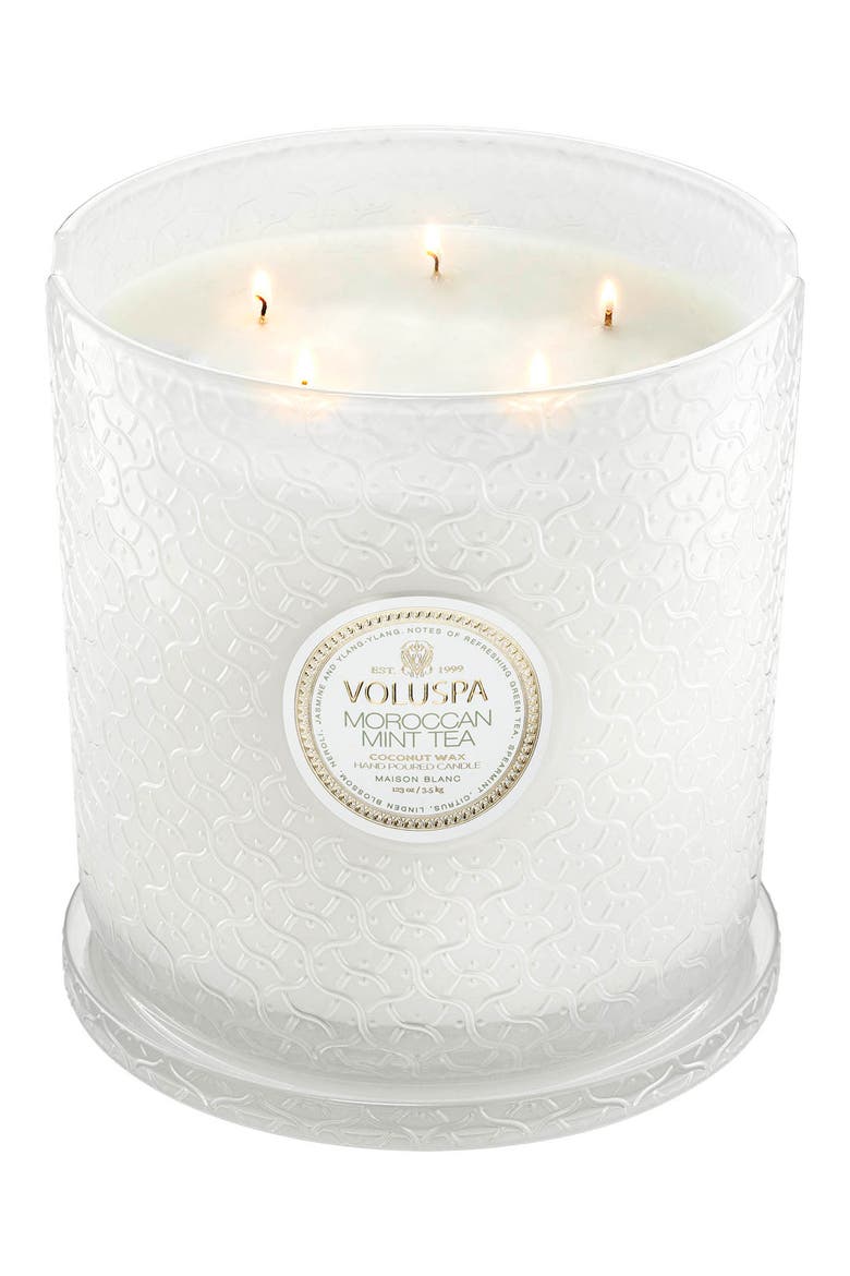 Maison Blanc Moroccan Mint Tea 5-Wick Hearth Candle, Main, color, MOROCCAN MINT TEAM