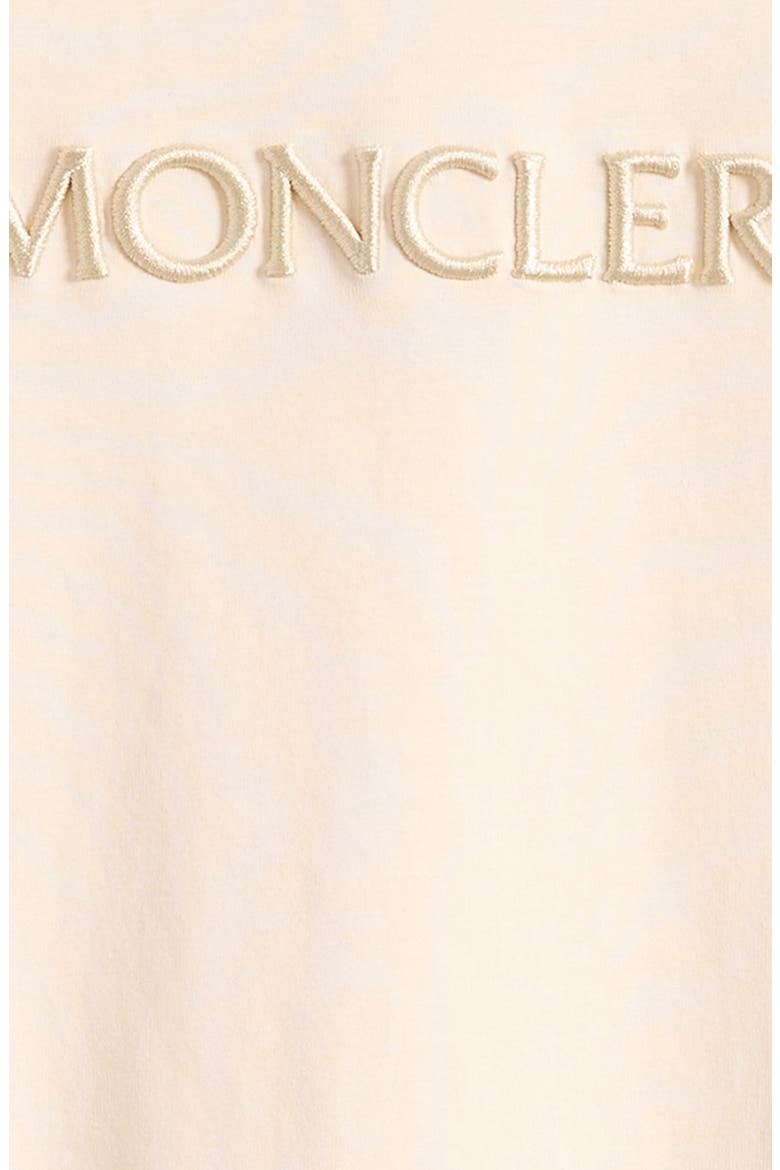 Kids' Embroidered Logo Patch T-Shirt, Alternate, color, CREAM