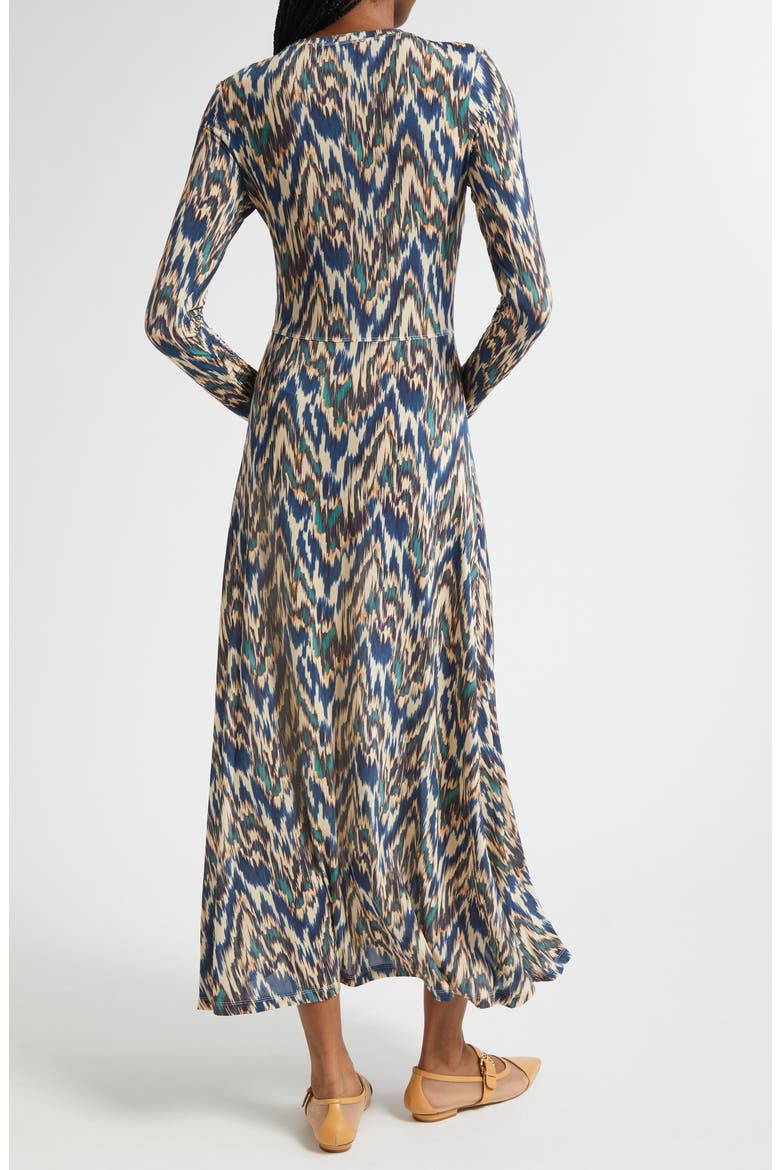Naia Long Sleeve Ruched Maxi Dress, Alternate, color, RIVERSLATE