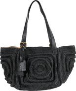 Forever & Always Shoes Giorgia Hand Woven Shoulder Bag with Leather Straps