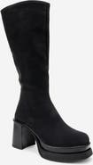 Prologue Shoes Carm Nubuck Platform Mid Calf Boot