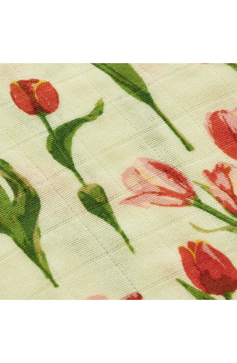 Milkbarn Hooded Swaddle, Alternate, color, Tulip