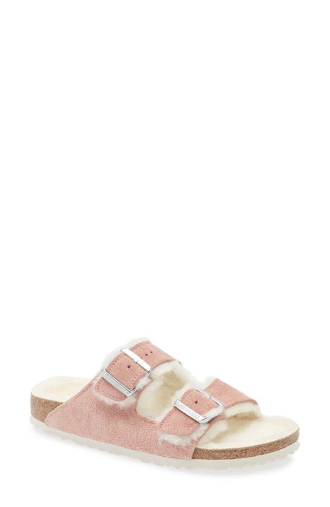 Arizona Genuine Shearling Slide Sandal (Women)