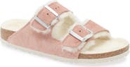 Birkenstock Arizona Genuine Shearling Slide Sandal