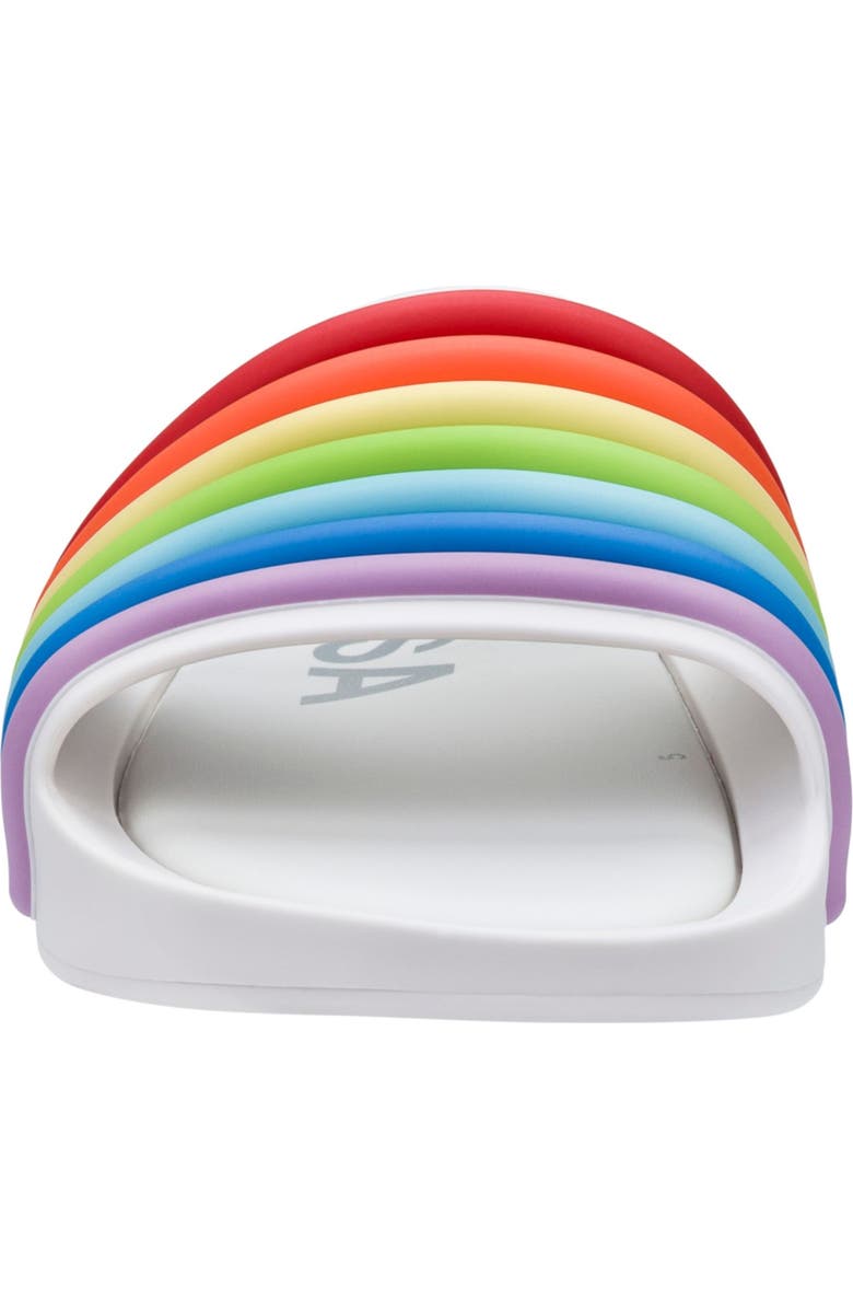 Melissa Beach Slide Sandal, Alternate, color, Wht/Multi