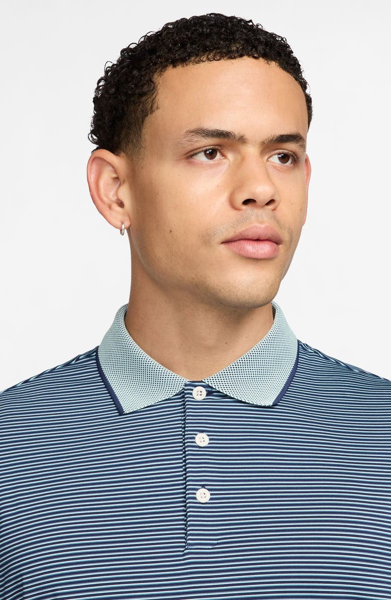 Nike Tour Dri-FIT Stripe Golf Polo, Alternate, color, Midnight Navy/ Pale Ivory