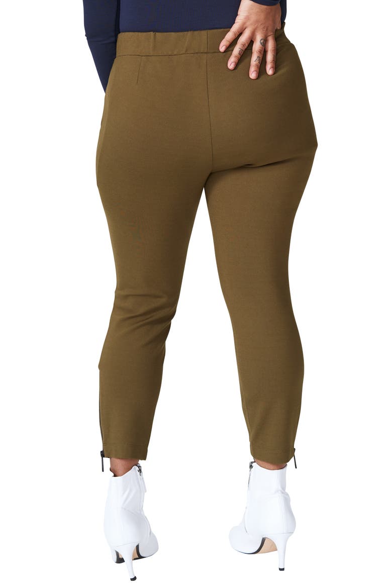 Moro Ponte Skinny Pants, Alternate, color, OLIVE