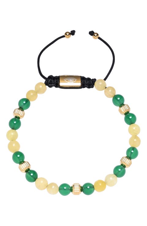 Men's Mason Agate Beaded Bracelet