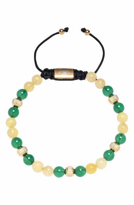 EYE CANDY LOS ANGELES Men's Mason Agate Beaded Bracelet