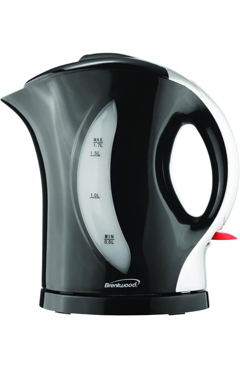 Brentwood Electric Plastic Kettle, Alternate, color, Black