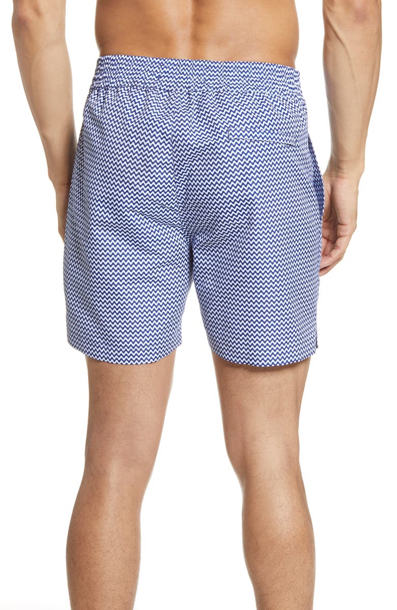 Frescobol Carioca Copacabana Classic Swim Shorts, Alternate, color, Navy Blue