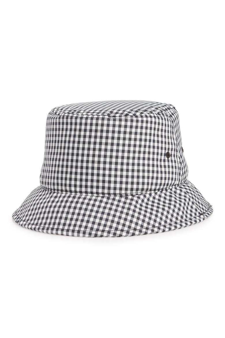 Ellis Bucket Hat, Main, color, NAVY GINGHAM