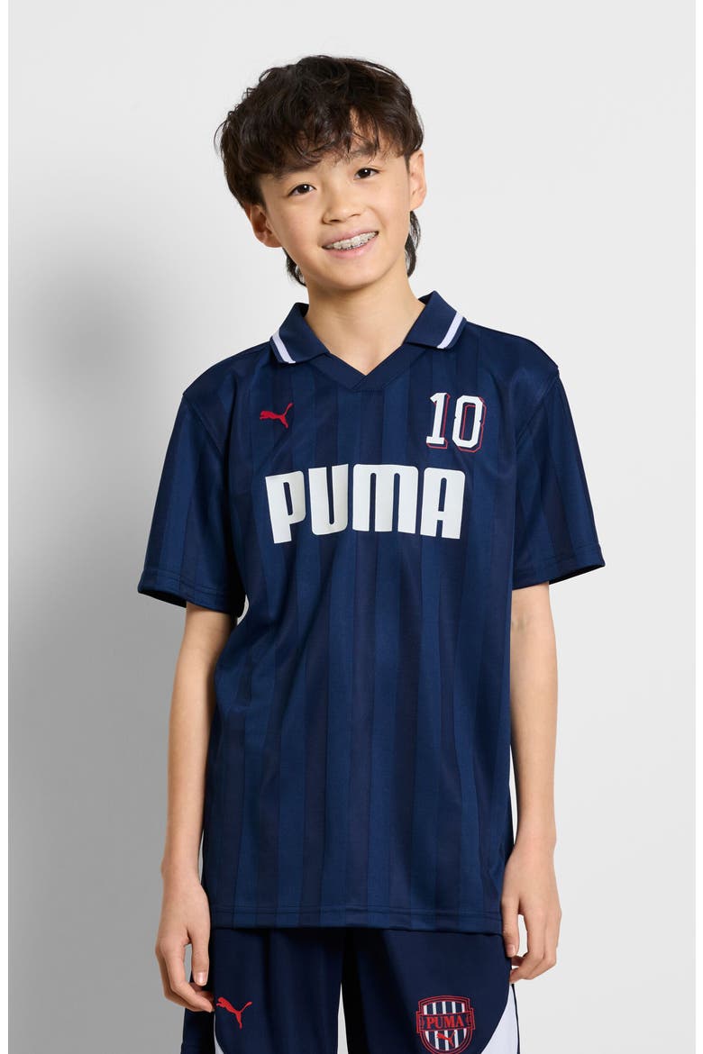 Kids' Showtime Polo, Alternate, color, BLUE/ BLACK
