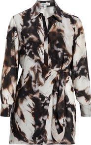 Nordstrom Long Sleeve Faux Wrap Dress