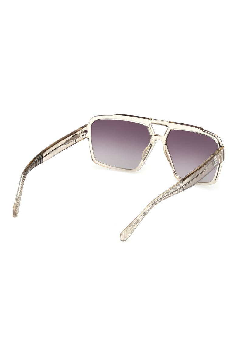 Navigator Sunglasses, Alternate, color, SHINY BEIGE / GRADIENT