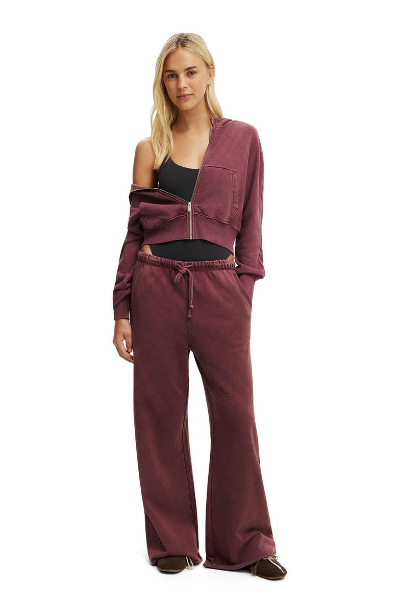 COTTON ON BODY Women's Active Relaxed Sweatpant, Alternate, color, Washed Dusty Rose