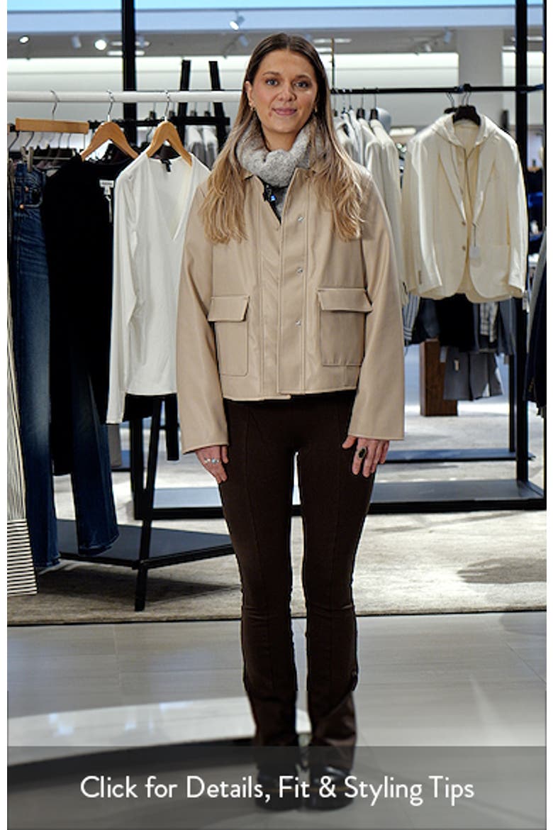 Faux Leather Swing Jacket video