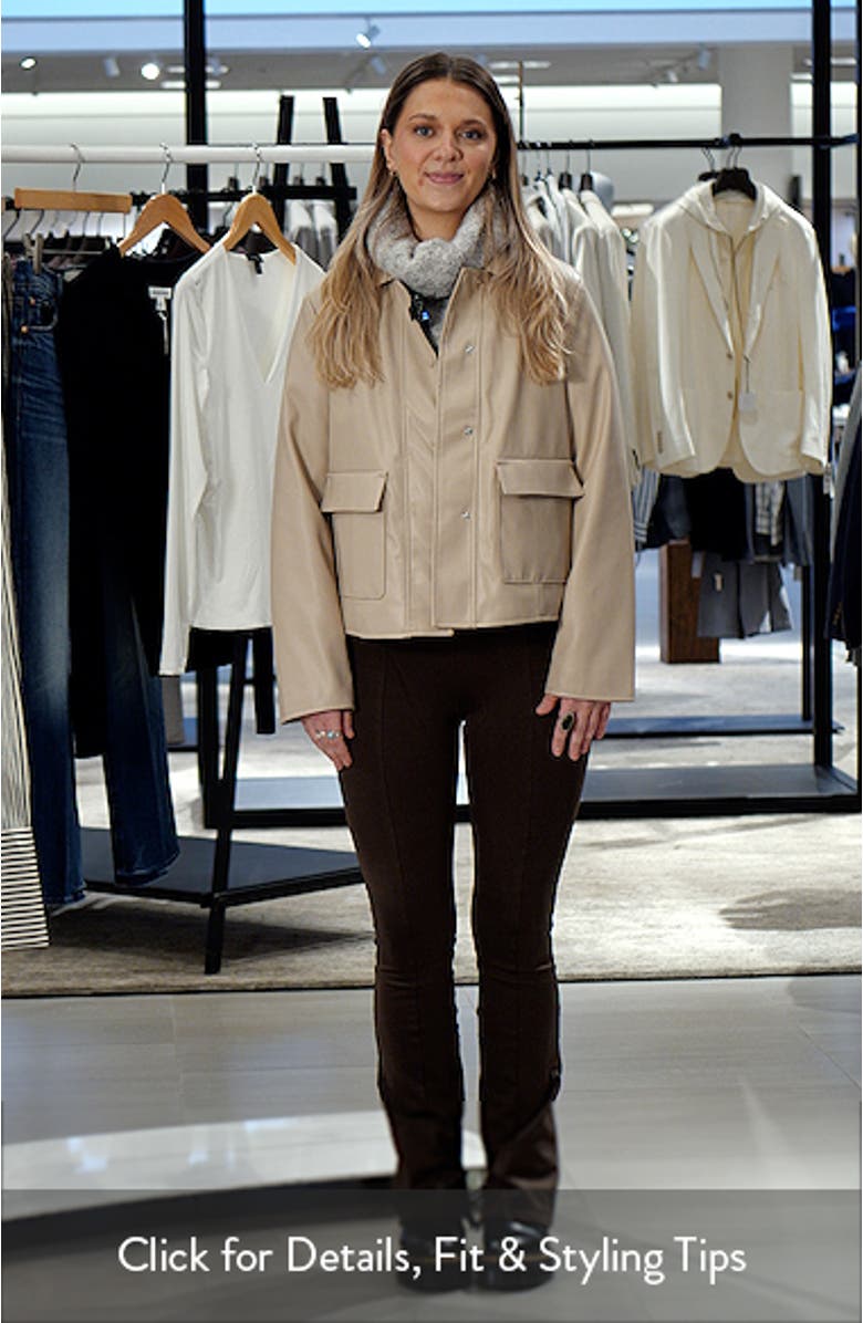 Faux Leather Swing Jacket, sales video thumbnail