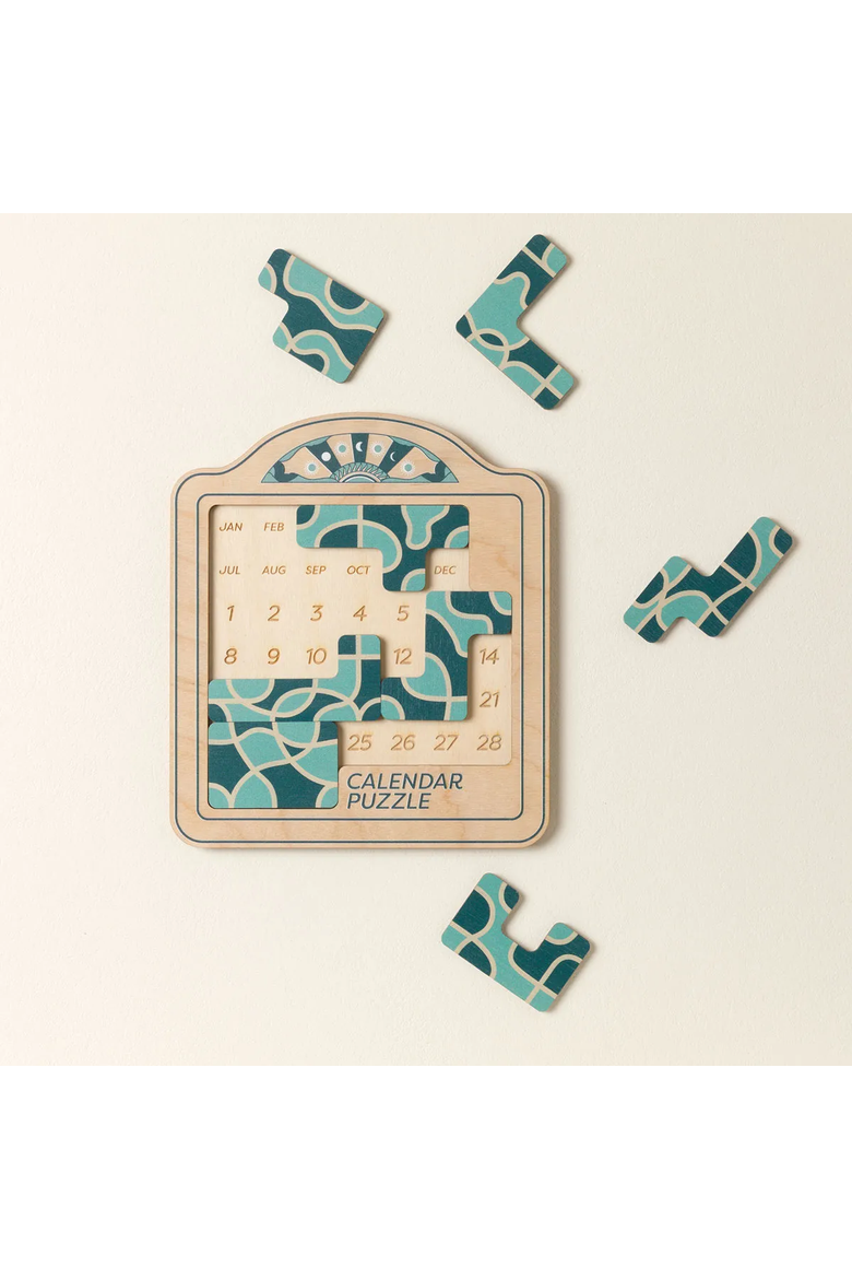 Daily Puzzle Challenge Perpetual Calendar, Main, color, Multi