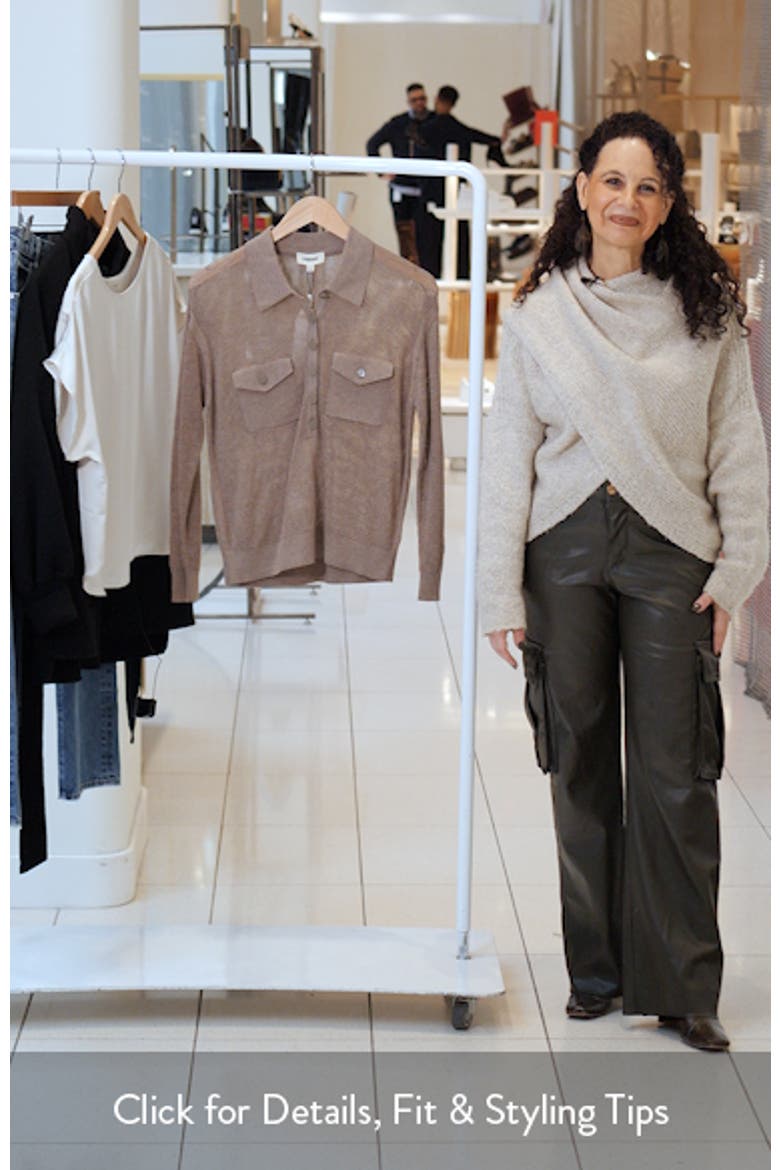 Carine Pointelle Polo Sweater video