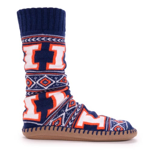 Muk Luks Gameday Slipper Socks In Blue