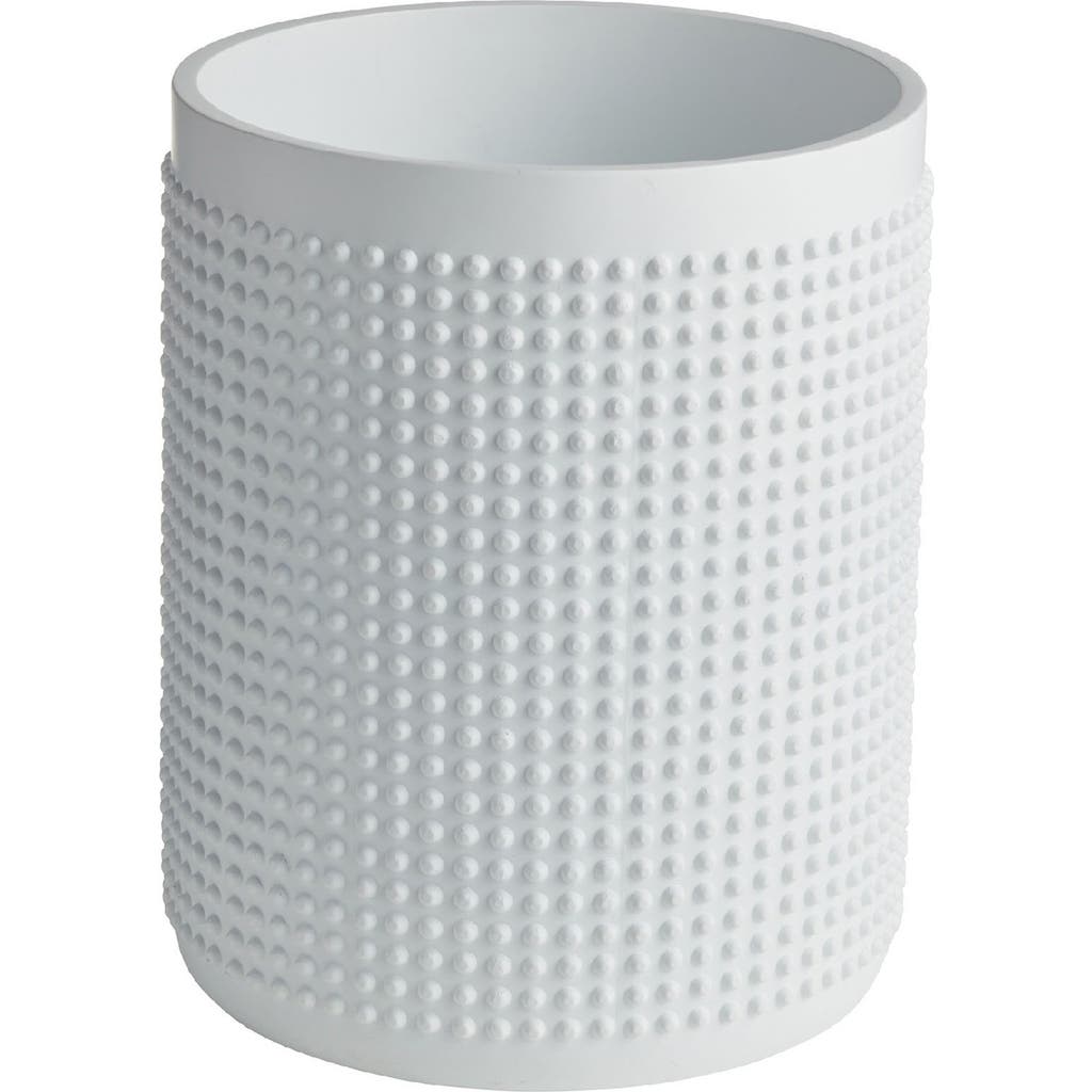 Roselli Trading Company Milano Divets Wastebasket In White